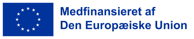 EU logo og teksten: Medfinansieret af Den Europæiske Union